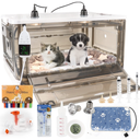 Puppy Incubator with Heating - 2026 New Puppy Incubators, Temperature Control, Incubator for Puppies with Heating Mat (85L)