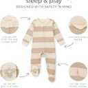 Burt's Bees Baby Boys Footless Pajamas, Sleep and Play Loose Fit, 100% Organic Cotton Soft One-piece PJs, Sizes NB to 6-9 Months