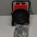 Buyplus Greenhouse Heater with Digital Thermostat, 1500W Outdoor Heaters for Patio, Overheat Protection & 3S Fast Heating, Electric Space Heater for Patio, Garage, Greenhouse, Flower House, Red