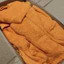GLAMBURG 100% Cotton Ultra Soft 6 Pack Towel Set, Contains 2 Bath Towels 28x55 Inches, 2 Hand Towels 16x24 Inches & 2 Wash Coths 12x12 Inches, Compact Absorbent Lightweight & Quickdry - Orange