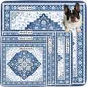 INVENHO 2PACK Washable Pee Pads for Dogs 72"x72" Reusable Dog Pads Extra Large Upgrade Non-Slip Dog Pee Pads Heavy Absorbency Puppy Pee Pads Quick Dry Whelping Pads/Waterproof Puppy Training Pad