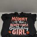 Mommy Of The Berry First Birthday Girl Sweet Strawberry T-Shirt, Size S