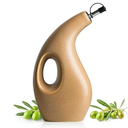 Miamolo Ceramic Oil Dispenser for Kitchen 23oz, Cooking Olive Oil Dispenser with Handle & Spout, Oil Dispenser Suitable for Storage Oil Vinegar Coffee Syrup Liquids
(Brown)