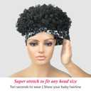 Afro Puff Headband Wig for Black Women Natural Black Kinky Curly Put-On & Go Afro Headband Wig, Easy Wear, Stylish Protective Afro Wigs