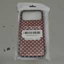 Magnetic for iPhone 17 Pro Max Case Cute Love Heart Polka Dot Phone Case, Shockproof Slim TPU and Hard PC Protective Phone Cover Compatible with MagSafe Designed for Women Girls Love, Red