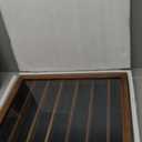 7 Rows Challenge Coin Display Case with HD Tempered Glass - Wall Mountable, Holds 100 Coins, Medal Display Cabinet Military Shadow Box with Removable 2-Groove Shelves, Poker Chips Holder, Rust Brown