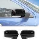 JeCar Side Mirror Cover Fit for Dodge Ram 1500 2011-2017 Mirror Caps Trim Accessories (Black)