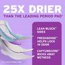Poise Ultra Thin Incontinence & Postpartum Pads with Wings for Bladder Leaks, 5 Drop Maximum Absorbency, Long Length, 60 Count, Packaging May Vary