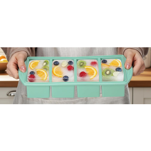 6 Pack Silicone Freezer Molds for Soup with Lids, 1/5, 1/2, 1 and 2 Cup Silicone Freezer Trays, Meal Prep, Food Storage for Storing Soups, Sauces, Juices, Smoothie Prep and More(Blue)