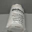 Bedsure GentleSoft White Throw Blanket for Couch - Cozy Fleece Throw Blanket for Women Girls, Valentines Day Gifts for Her Him, Birthday Gifts for Women, Room Home Boho Decor, Off White, 50x60 Inches