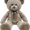 HH Jumbo Bear Plush Grey 36 inch