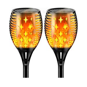 Solar Torch Lights Flickering Flames Torches, Waterproof Outdoor Flame Decoration Lighting for Yard Driveway, 6 Pack