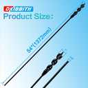 DKIBBITH Flexible Installer Drill Bit for Pulling Wires Through Walls Ceilings and Sidewalks,54-Inch Long, 1-Inch Auger with a Fish Eye Hole and Screw Point, 1/4" 3-Flat Anti-Slip Shank.