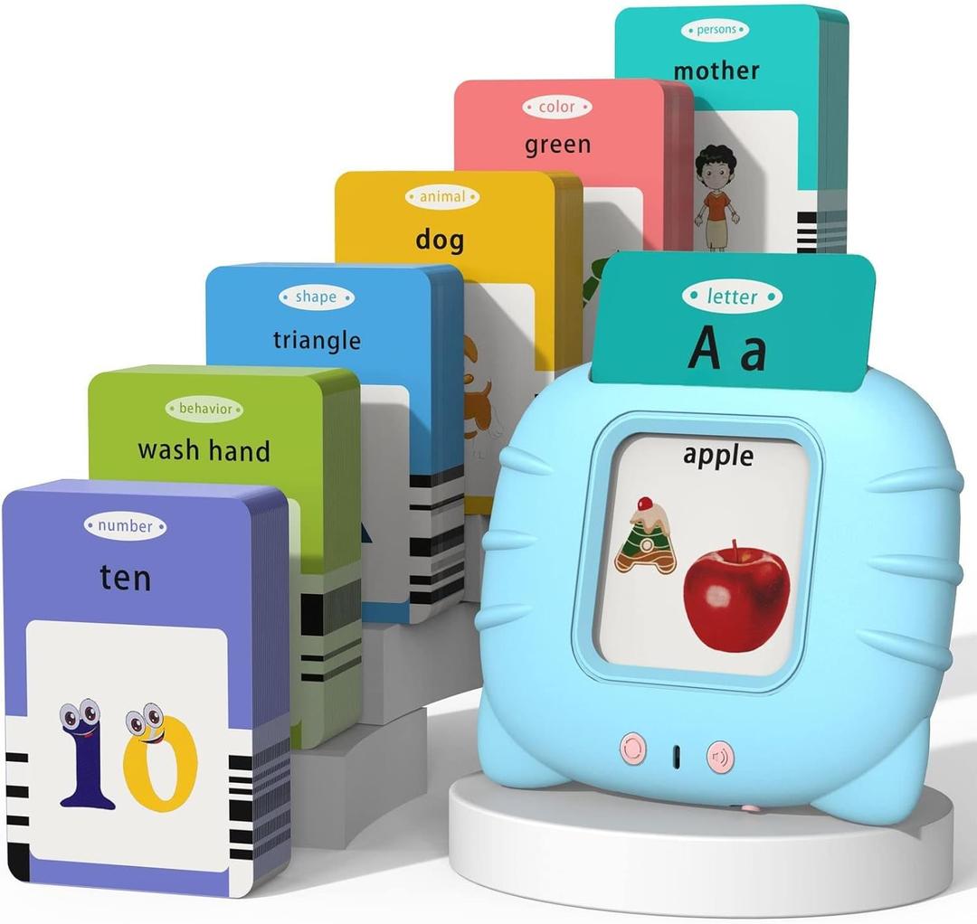 Startcan Talking Flash Cards for Toddlers 1 2 3 4 5, Speech Therapy Toys Autism Toys, ABC 123 Sight Words Etc - 255 Cards-510 Sides, Educational Learning Interactive Toys with Giftable Package, Medium
