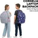 J World Cornelia High School Backpack for Girls. Pattern Bookbag for Kids, Purple Galaxy, One Size
