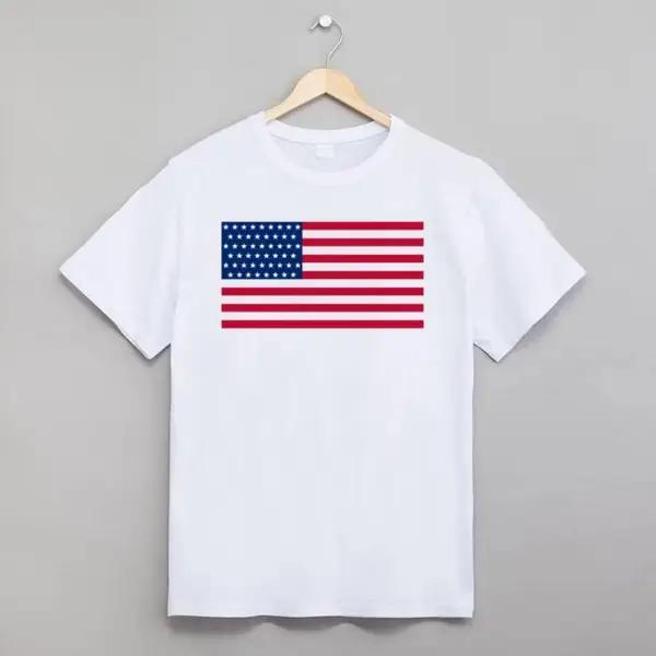 American Flag Tee Shirt Women Men T-Shirt S