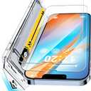 9H+ Tempered Glass Screen Protector for iPhone 13/14/13 Pro  2 Pack, Ultra-Thin 0.33mm Full Coverage, Bubble-Free Installation, Auto-Dust Removal, Case-Friendly, Crystal Clear HD Protection (Transparent)