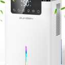 Dehumidifier,75 OZ Quiet Dehumidifier for Home Bedroom Bathroom RV Closet with Timer,Auto Shut Off,Sleep Mode,7 Colors LED Light (2200ML)