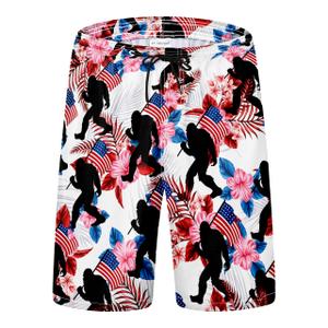 Mens Swim Trunks, Vintage 1776 Patriotic American Flag Mens Board Shorts Swimwear Bathing Suit with Mesh Lining, Funny Hawaii Quick Dry Beach Shorts Swimming Trunks, 4X-Large
