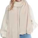 Womens Winter Scarf Long Soft Chunky Scarves Warm Blanket Oversized Shawl Wraps