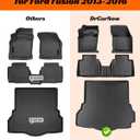 Floor Mats & Cargo Liner for Ford Fusion 2016 2015 2014 2013 Rubber Trunk Carpet, All-Weather Protection Waterproof Anti-Slip Full Set Car Mats for Ford Fusion Accessories 2013-2016 (Not for Hybrid)
