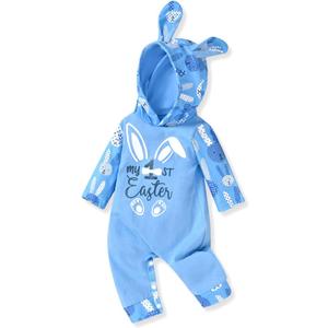 Aalizzwell Newborn Baby Boys Girls Easter Romper, Size 52