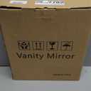 ROLOVE 13 Inch Vanity Mirror with Lights, Round Make Up Mirror with Lighting, LED Mirror Makeup Mirror with Lights for Bedroom Tabletop, Smart Touch Control, 360° Rotation (White)