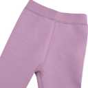 Looching Baby Toddler Girls Winter Fleece Lined Leggings Warm Full Length Pants Basic Cotton Thick Tights 1 Pack (3-4T)