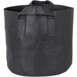 Grow Bags, Aeration Nonwoven Fabric Plant Pots with Handles, Non-Woven Planting Bag Outdoor Garden Breathable Tomato Potato Grow Bag Black J (20 Gallon)