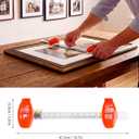 Level Hang Magnetic Ruler, Precisely measure the frame dimensions for Wall Decor Alignment,There is a level inside, allowing you to easily install the picture frame and wall accessories.