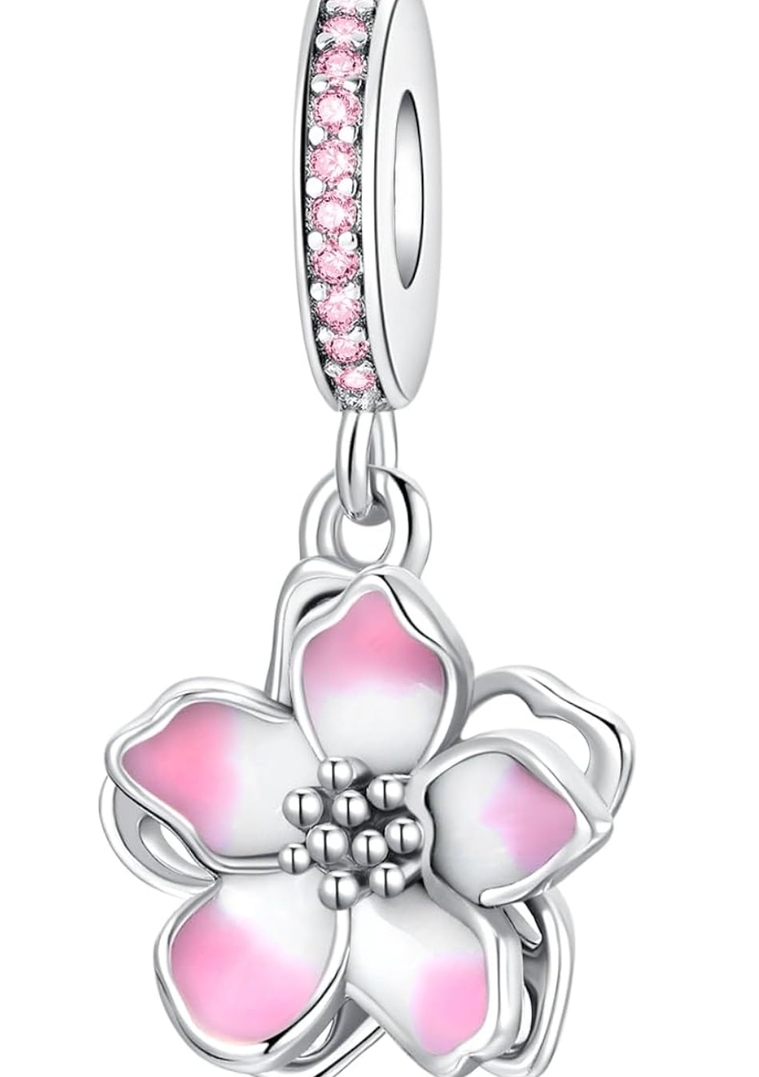 Birthday Fashion Love Heart Dangle Charm 925 Sterling Silver Charms fits Bracelets and Necklace Pendant Bead Charms Jewelry Present for Women Family Friends