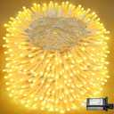 262FT 800 LED Outdoor String Lights, Extra Long Christmas Lights Indoor Waterproof, 8 Modes Plug in Fairy Twinkle Lights for Outside Bedroom Wedding Party Garden Holiday Decorations, Warm White
