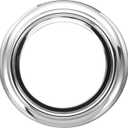 uxcell Tub Spout Ring, 2-1/4" ID x 3-9/16" OD Bathtub Spout Trim Plate Cover Ring, Decorative Bathtub Faucet Remodeling Surround Sealing Spacer Plate for Bathroom, Silver