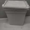 IRIS USA Airtight Dog Food Storage Container, WeatherPro, Up to 10 lbs, for Dog Cat Bird and Other Pet Food Storage Bin, Keep Fresh, Translucent Body, Made in USA, Clear/Gray
