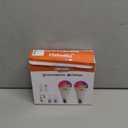 2 Pack 5200mAh Rechargeable Light Bulbs with Remote E26 Battery Operated Light Bulb for Lamps and Sconces,Dimmable Wireless Emergency Light Bulbs with Hook,3 Color Temperatures & 12 RGB Color Changing