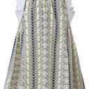 Little Bitty Toddler Girl Dress Cotton Lace Ruffle Sleeve A-line Sleeveless Kids Casual Holiday Party Boho Dresses 3-8 Years (Blue)