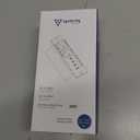 Recessed Power Strip with 30W USB C,Ultra Thin Flat Plug Power Strip,2 Outlets 4 USB Ports,Furniture Flush Mount Desk Outlet,Recessed Outlet for Side Table/Sofa Table,6ft Cord (Black)