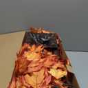 2 Pack 5FT Artificial Lighted Maple Tree, Halloween Decor Artificial Tree with Timer, 200 LED Warm White Light up Fall Maple Tree for Indoor Outdoor Thanksgiving Autumn Home Party Decoration, Orange