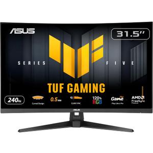 ASUS TUF Gaming Series 5 32 1080P Curved Monitor (VG32VQM5AZ) - Full HD, 1500R, 240Hz, 0.5ms, Extreme Low Motion Blur Sync, FreeSync Premium, 120% sRGB, DisplayWidget
