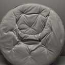 Urban Lifestyle Micromink Foldable Saucer Chair, Grey