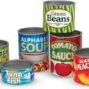 Melissa & Doug Let's Play House, 10 Grocery Cans with Removable Lids, Toy Food & Play Kitchen Accessories, Preschool Learning Toys for Girls & Boys 3+