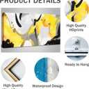 weiyiart Yellow Abstract Wall Art Prints Ready to Hang Canvas Wall Art Modern Fantasy Paintings Artwork Large Size for Living Room Bedroom Office Decoration 20" x 40"