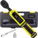 ATsafepro 3/8-Inch Digital Drive Torque Wrench-1-60Nm (1-44 ft-lb),High-Precision Torque Wrench with Buzzer, LED Flash, 5 Units, for Motorcycle & Home Repairs