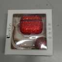 Luxurious Diamond AirPods 3rd Generation case, Protective Bling Rhinestone AirPod 3 Charging Case Cover, Bling Airpod Gen 3 Case Gift for Women (Red)