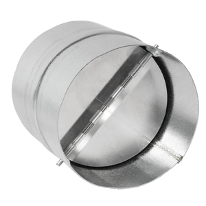 HVAC OV Efficient 4'' Inch Backflow Damper - Vent Deflector - One Way Airflow Ducting Draft Blocker - Backflow Preventer - with Spring - Loaded Folding Blades