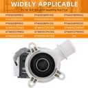 WH23X28418 WH23X24178 Drain Pump b40-3a01 Washer Drain Pump & Motor Fit for GE Washer gtw750 / Hot-point Washer Replace WH23X27574 AP6796897 AP5999520 AP6889136 PS12582968 PS11729491 from AMI PARTS