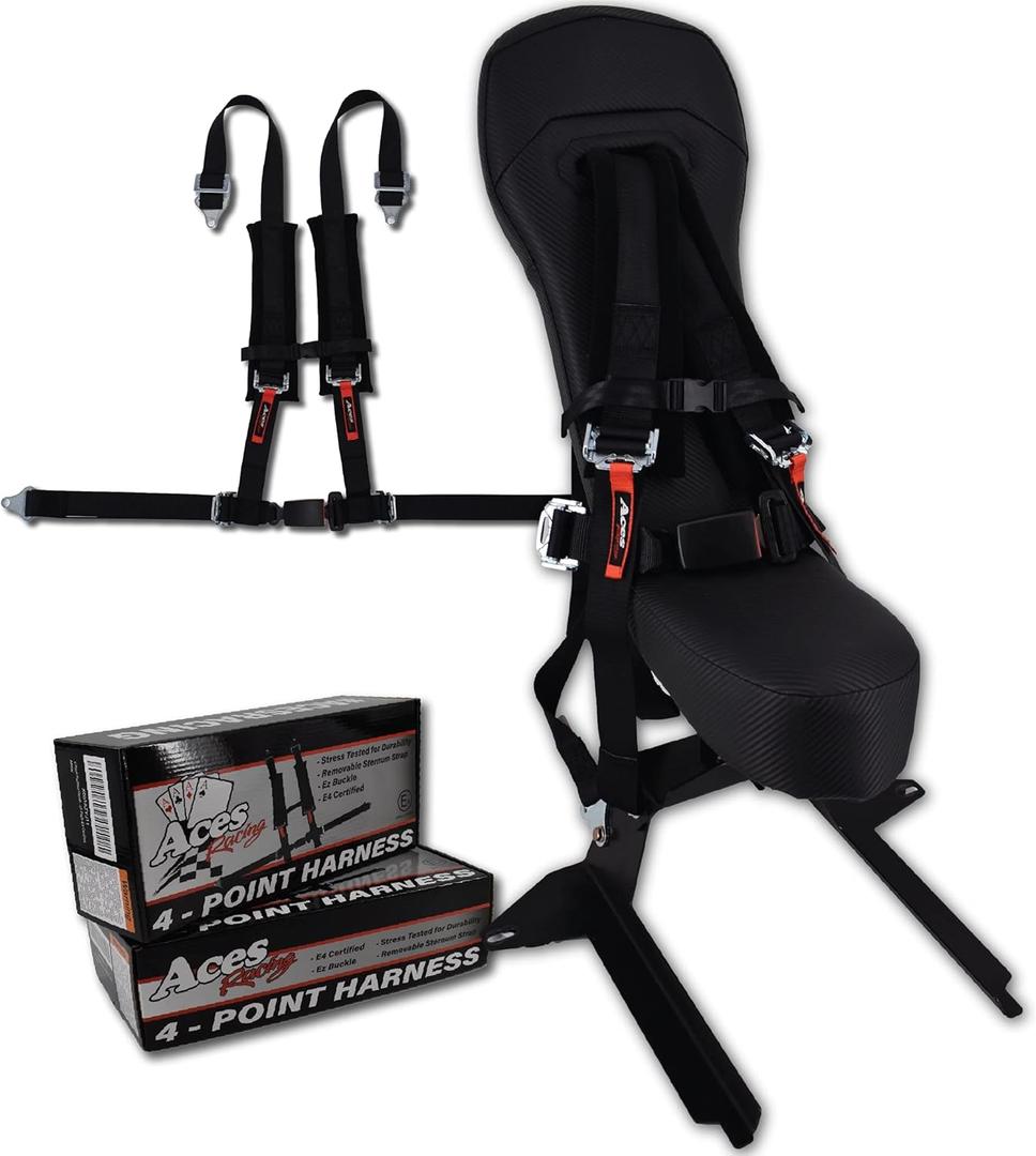 Bump Seat with Black Harness for Polaris RZR 2014+RZR 1000 or Turbo Models Bump Seat with Black Harness for Polaris RZR 2014+RZR 1000 or Turbo Models