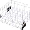 Upgraded W10161215 Dishwasher Rack Replacement Parts for Whirlpool Dishwasher Lower Rack With Dishwasher Wheels DU840DWGQ1 DU915PWPS2 Whirlpool Dishwasher Dishrack Assembly Bottom Rack Shelf Drawer