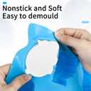 Beasea Animal Soap Molds, 2 Pack Large 3D Silicone Mat Chocolate Cake Candy Cookie Baking Making Clay Ice DIY Hard Resin Gummy Cube Tray Set Decoration Handmade Craft Bear Shape