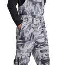 FREE SOLDIER Mens Snow Bibs Ski Pants Softshell Waterproof Insulated Warm Snow Pants Windproof Ski Bib Overalls (Small/ 30" Inseam, Camo Black)